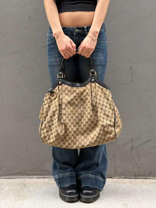 Gucci Monogram Canvas Sukey Bag