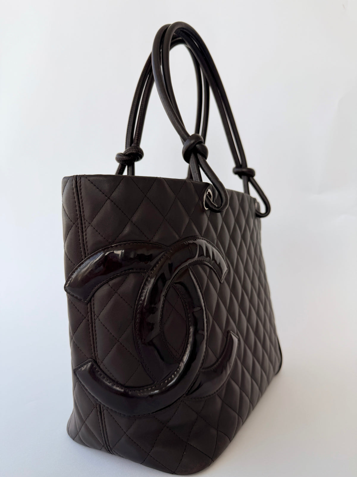 Chanel Cambon Ligne Tote Bag Dark Brown