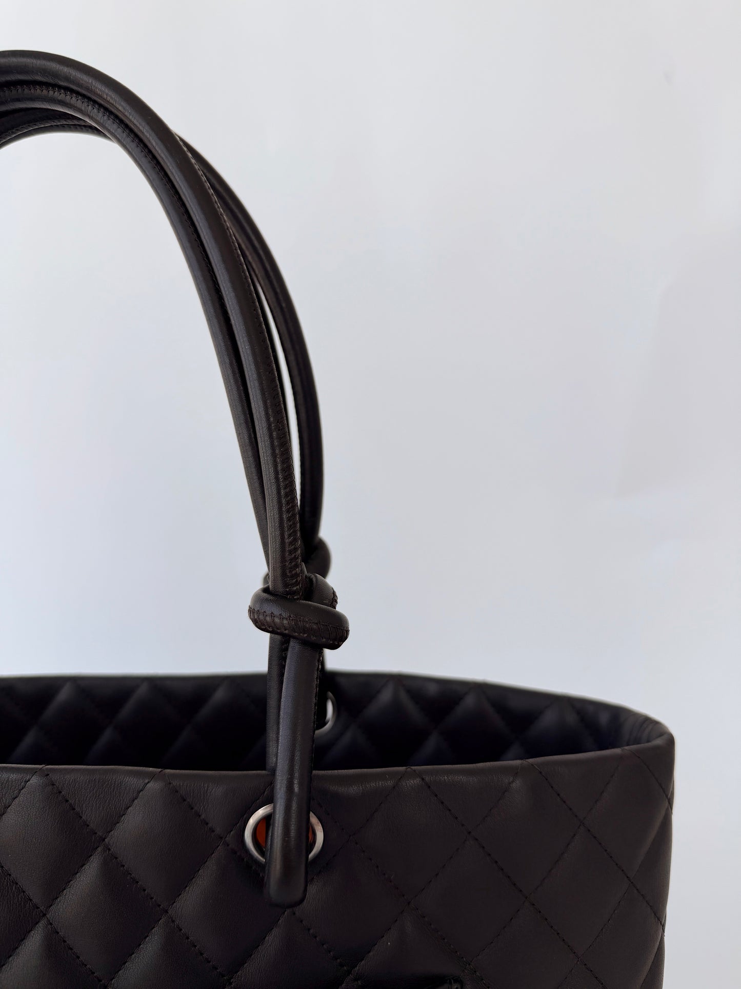 Chanel Cambon Ligne Tote Bag Dark Brown
