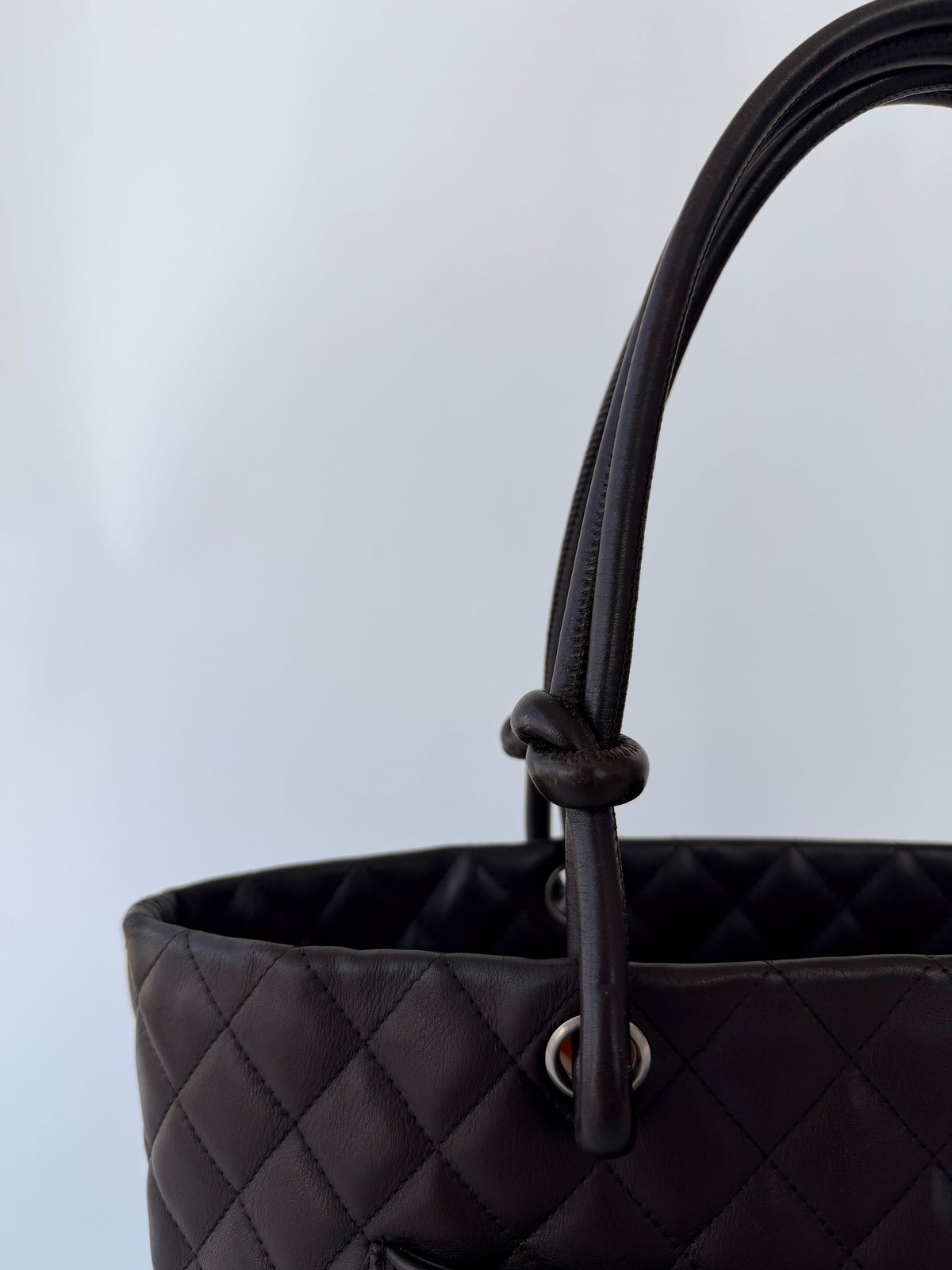 Chanel Cambon Ligne Tote Bag Dark Brown