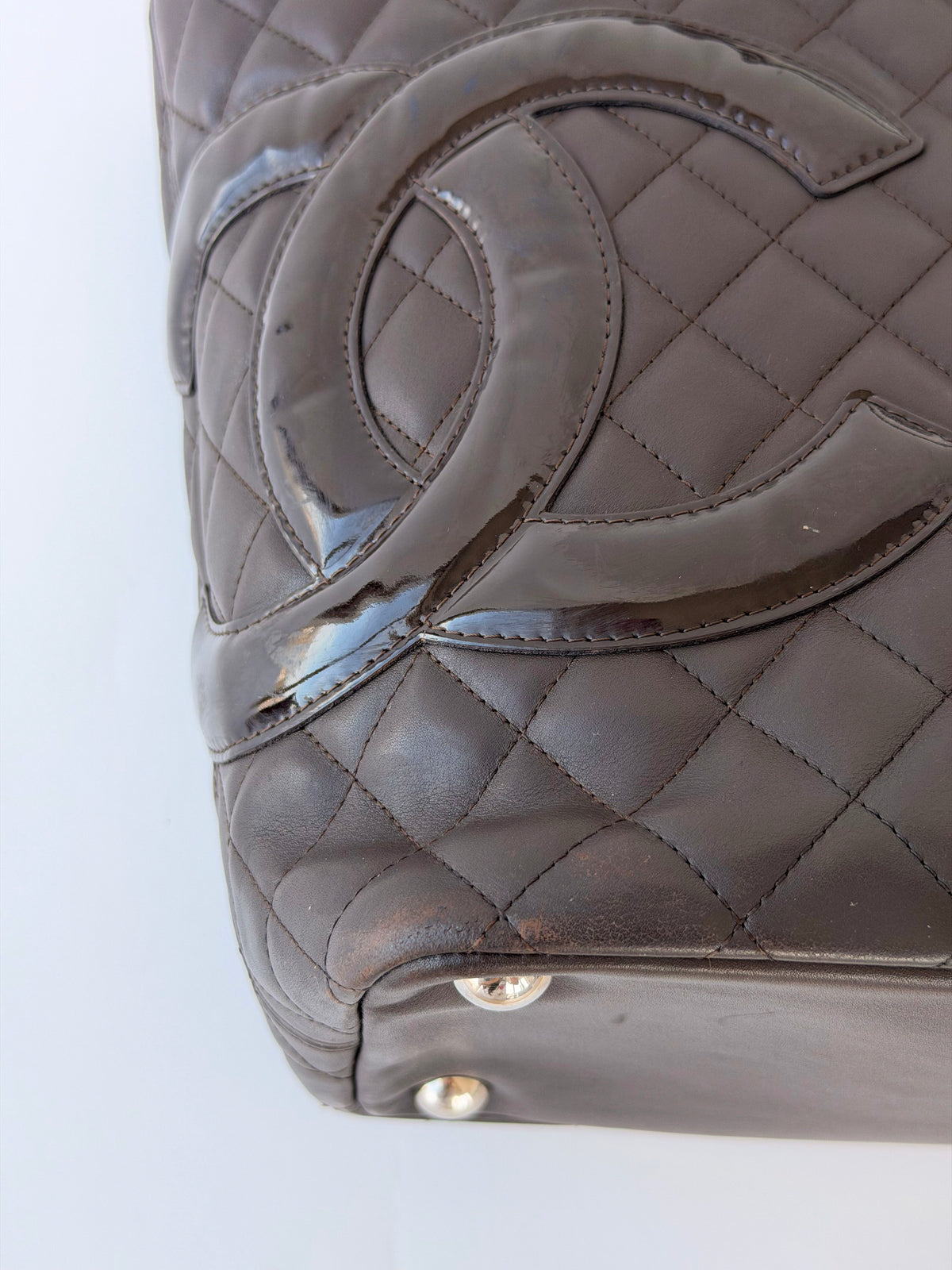 Chanel Cambon Ligne Tote Bag Dark Brown