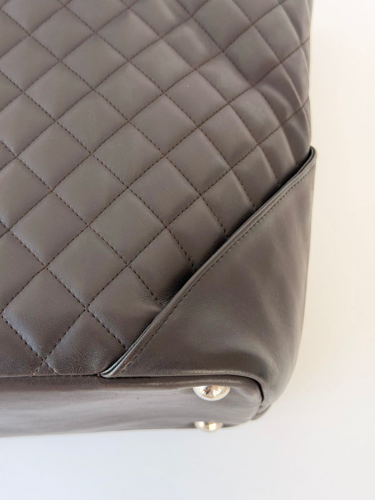 Chanel Cambon Ligne Tote Bag Dark Brown