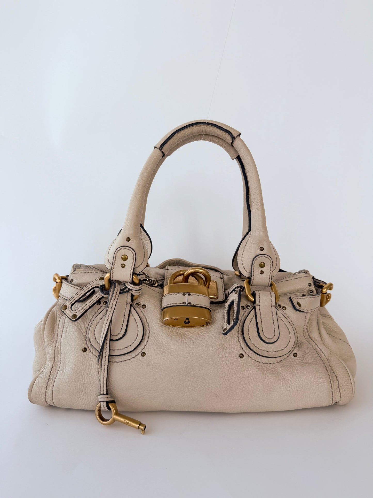 Chloé Paddington Beige with Gold Hardware