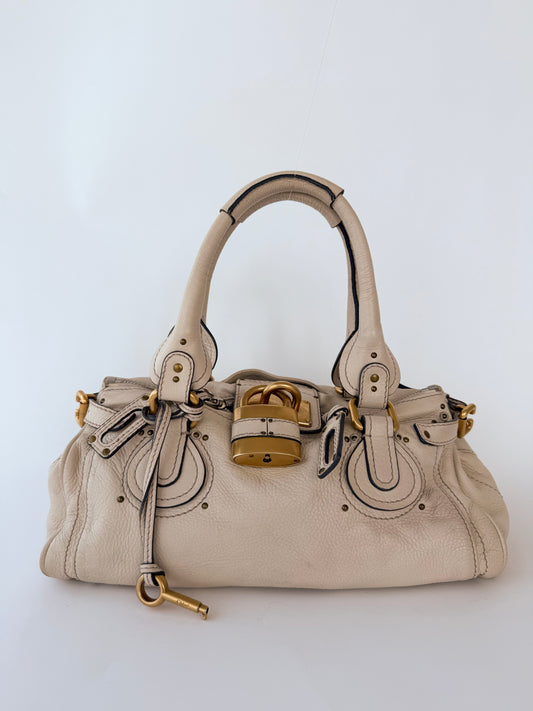 Chloé Paddington Beige with Gold Hardware
