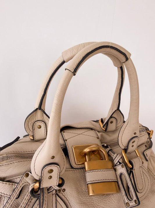 Chloé Paddington Beige with Gold Hardware