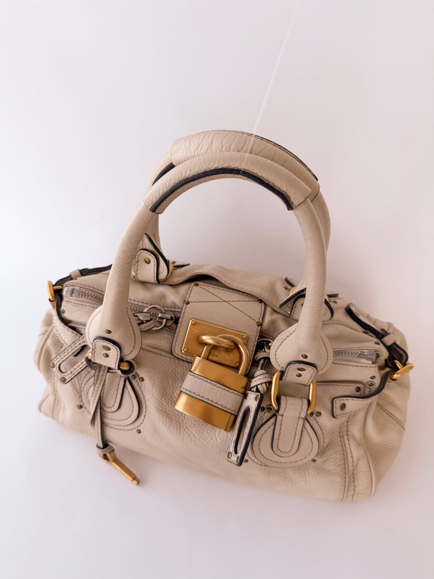 Chloé Paddington Beige with Gold Hardware
