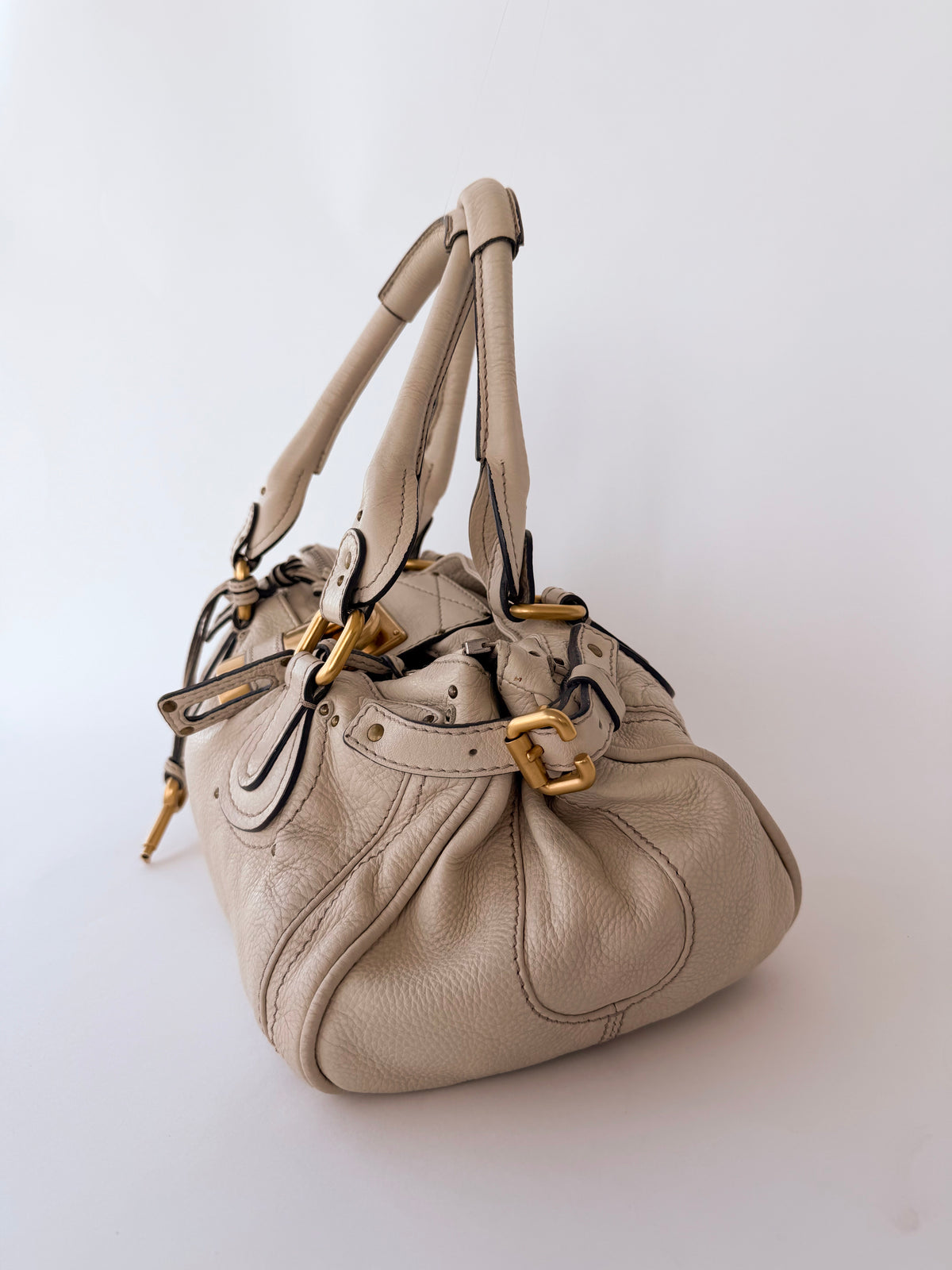 Chloé Paddington Beige with Gold Hardware