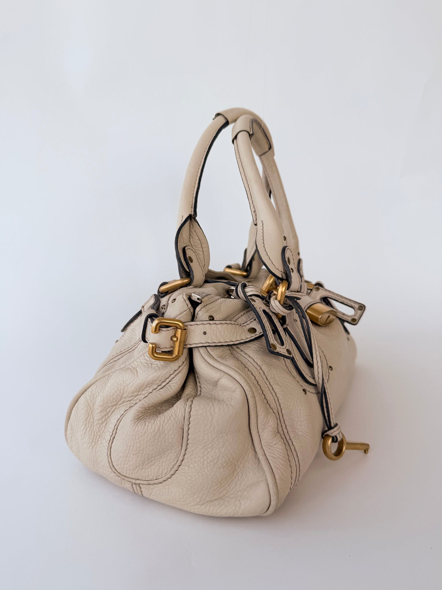 Chloé Paddington Beige with Gold Hardware