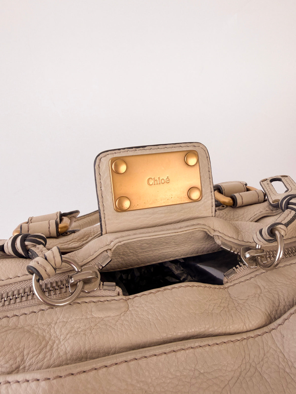 Chloé Paddington Beige with Gold Hardware