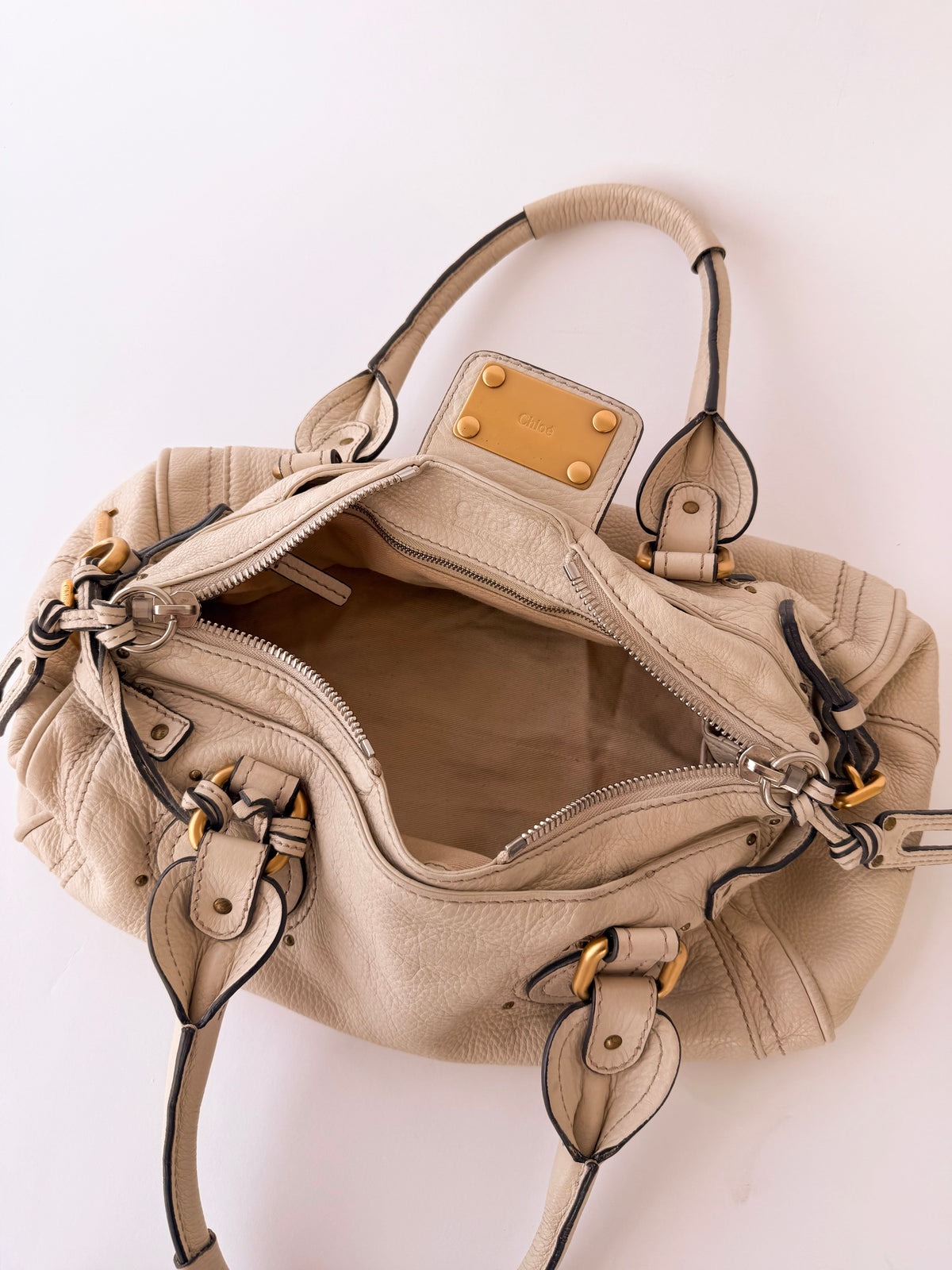 Chloé Paddington Beige with Gold Hardware