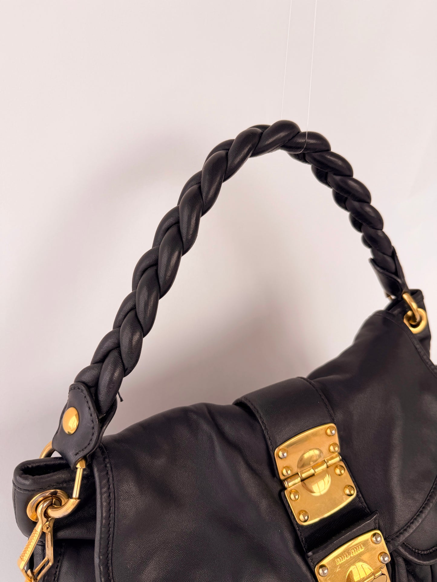 Miu Miu Matelassé Leather Coffer Bag