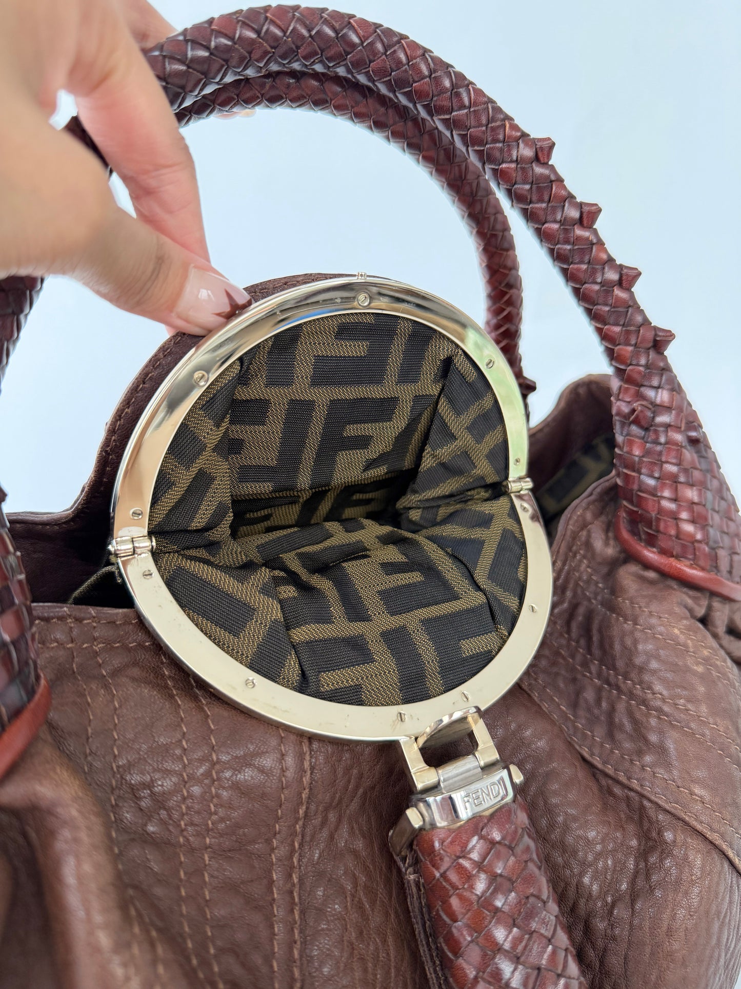 Fendi Brown Large Spy Bag