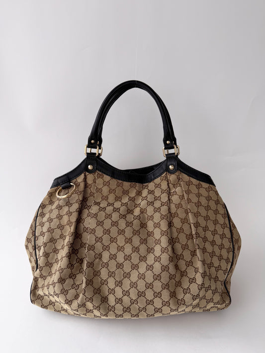 Gucci Monogram Canvas Sukey Bag