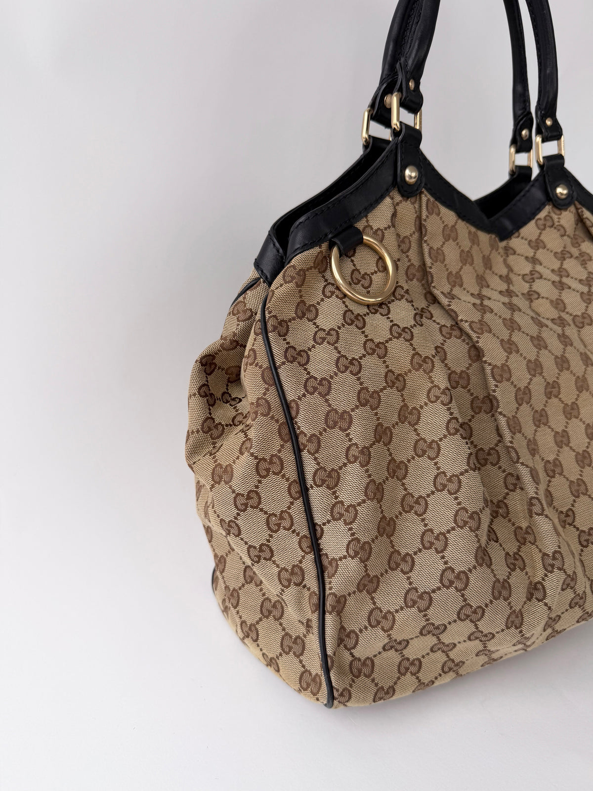 Gucci Monogram Canvas Sukey Bag