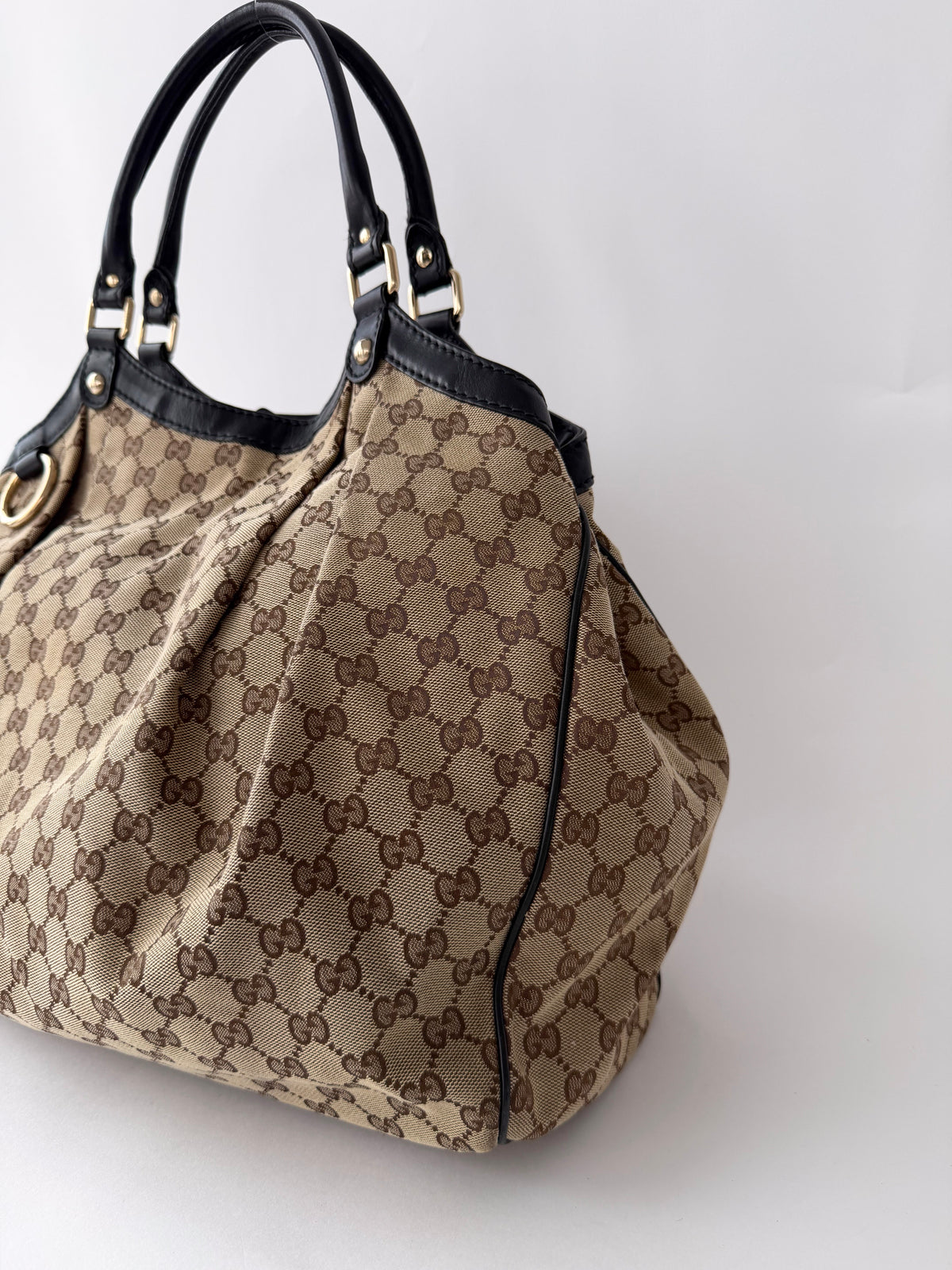 Gucci Monogram Canvas Sukey Bag