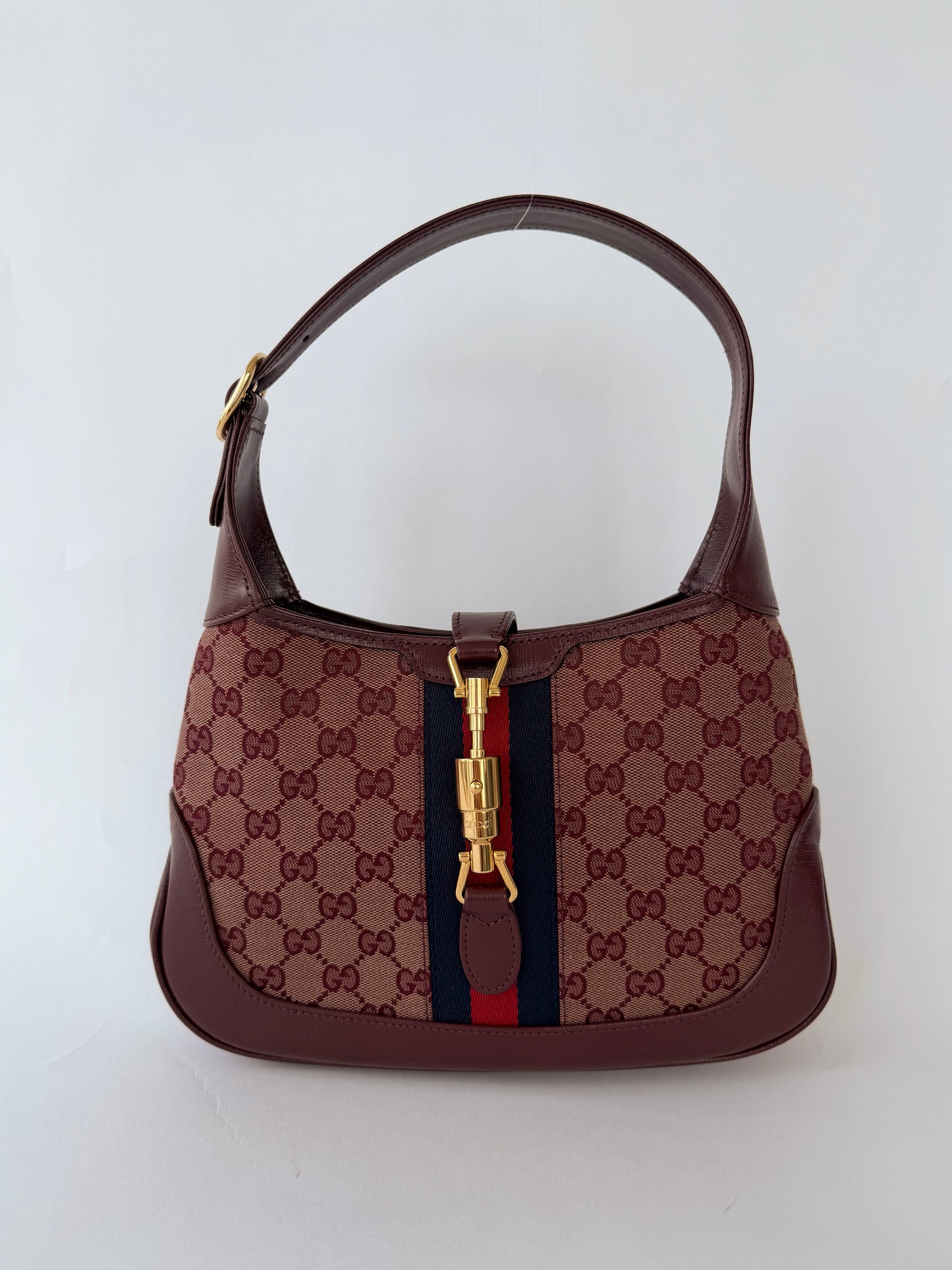 Gucci Jackie GG Supreme Canvas Burgundy