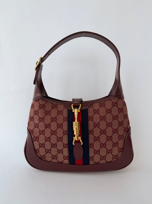 Gucci Jackie GG Supreme Canvas Burgundy