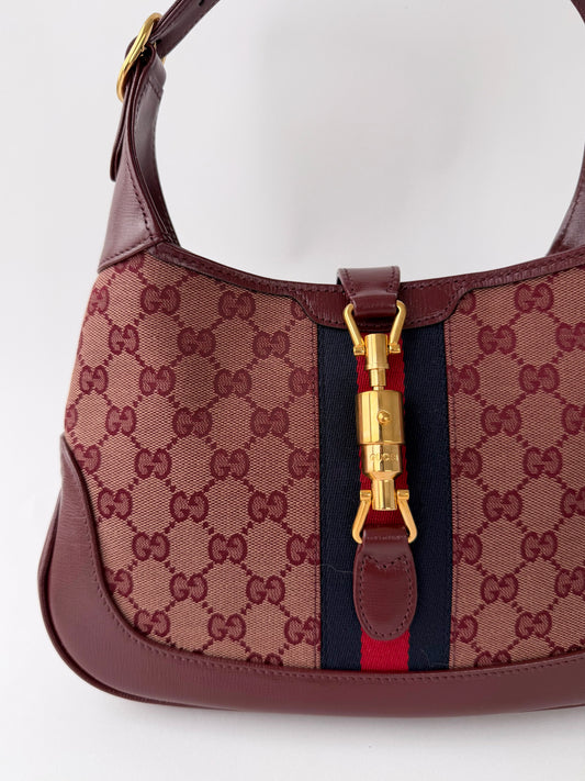 Gucci Jackie GG Supreme Canvas Burgundy