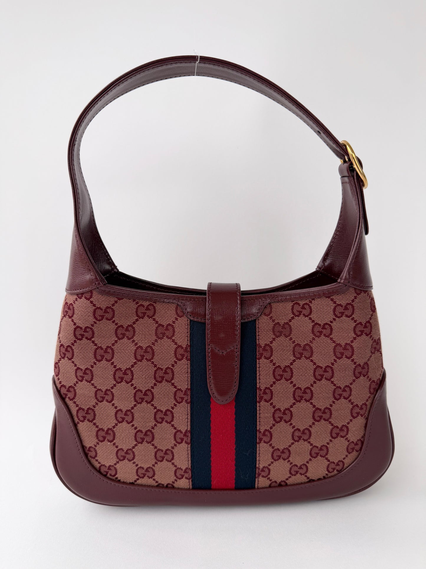 Gucci Jackie GG Supreme Canvas Burgundy