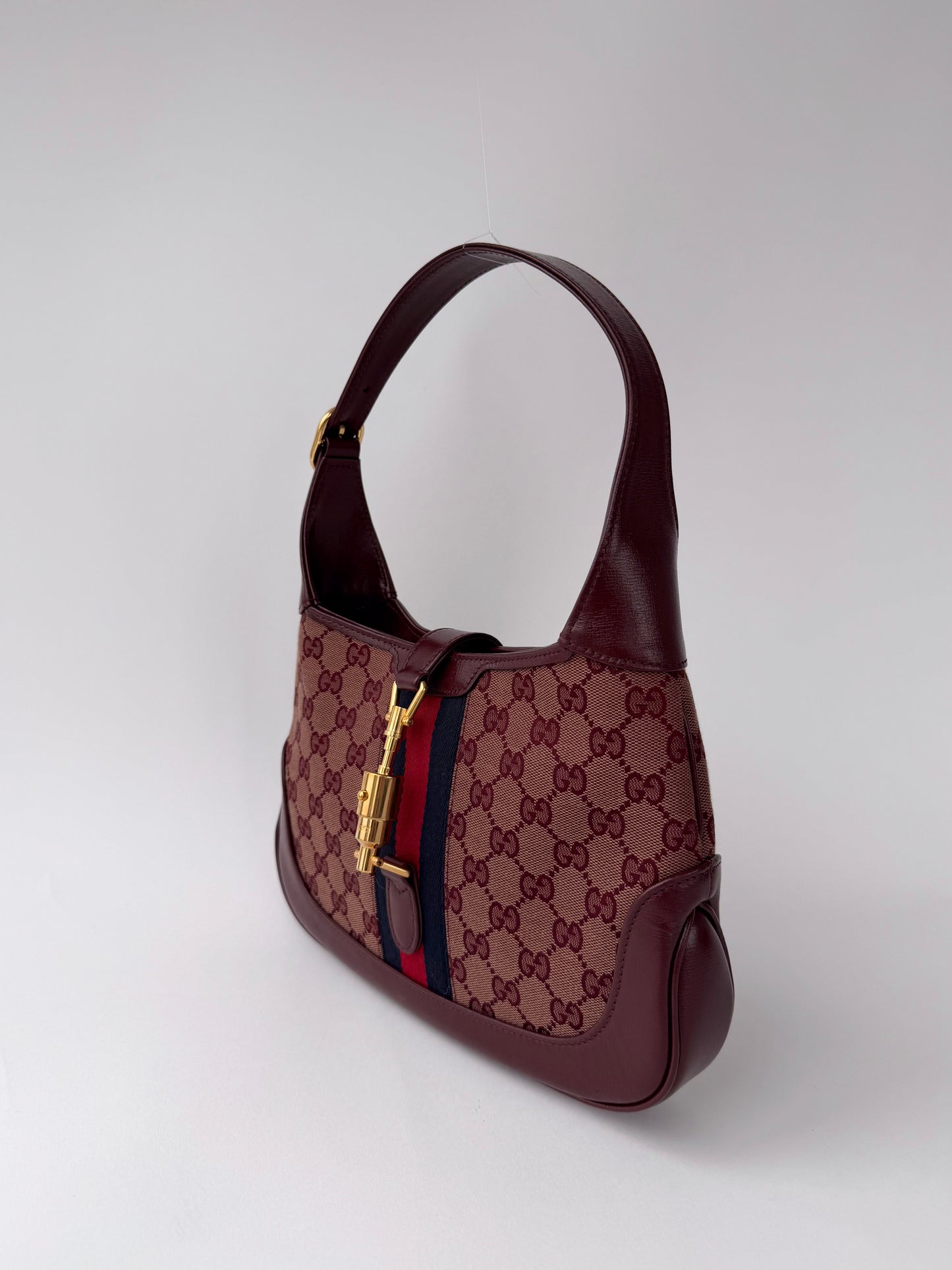Gucci Jackie GG Supreme Canvas Burgundy