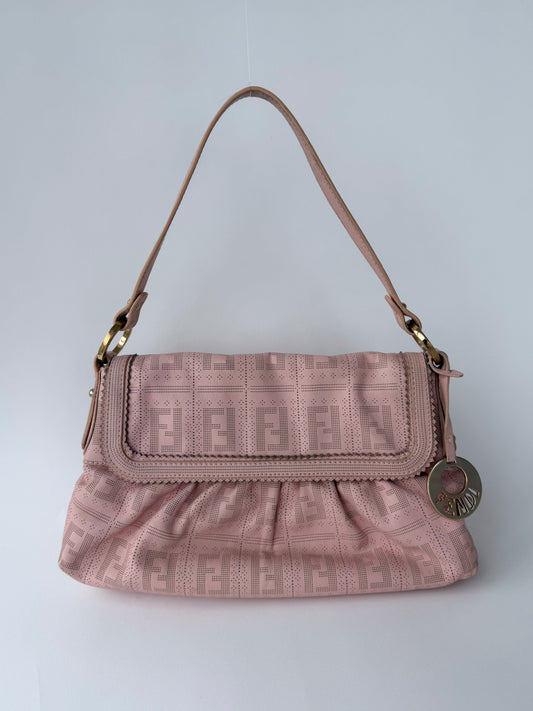 Fendi Perforated Chef Bag Pink