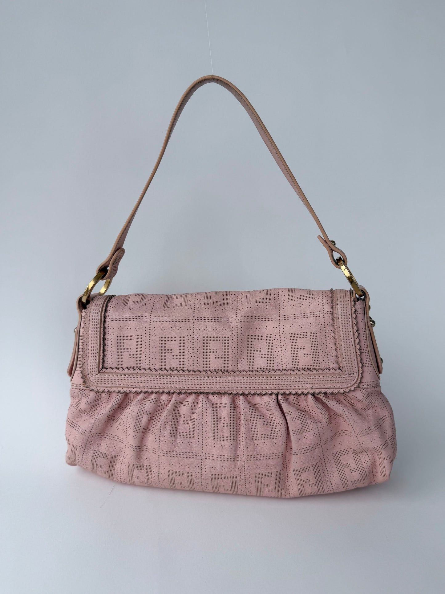 Fendi Perforated Chef Bag Pink