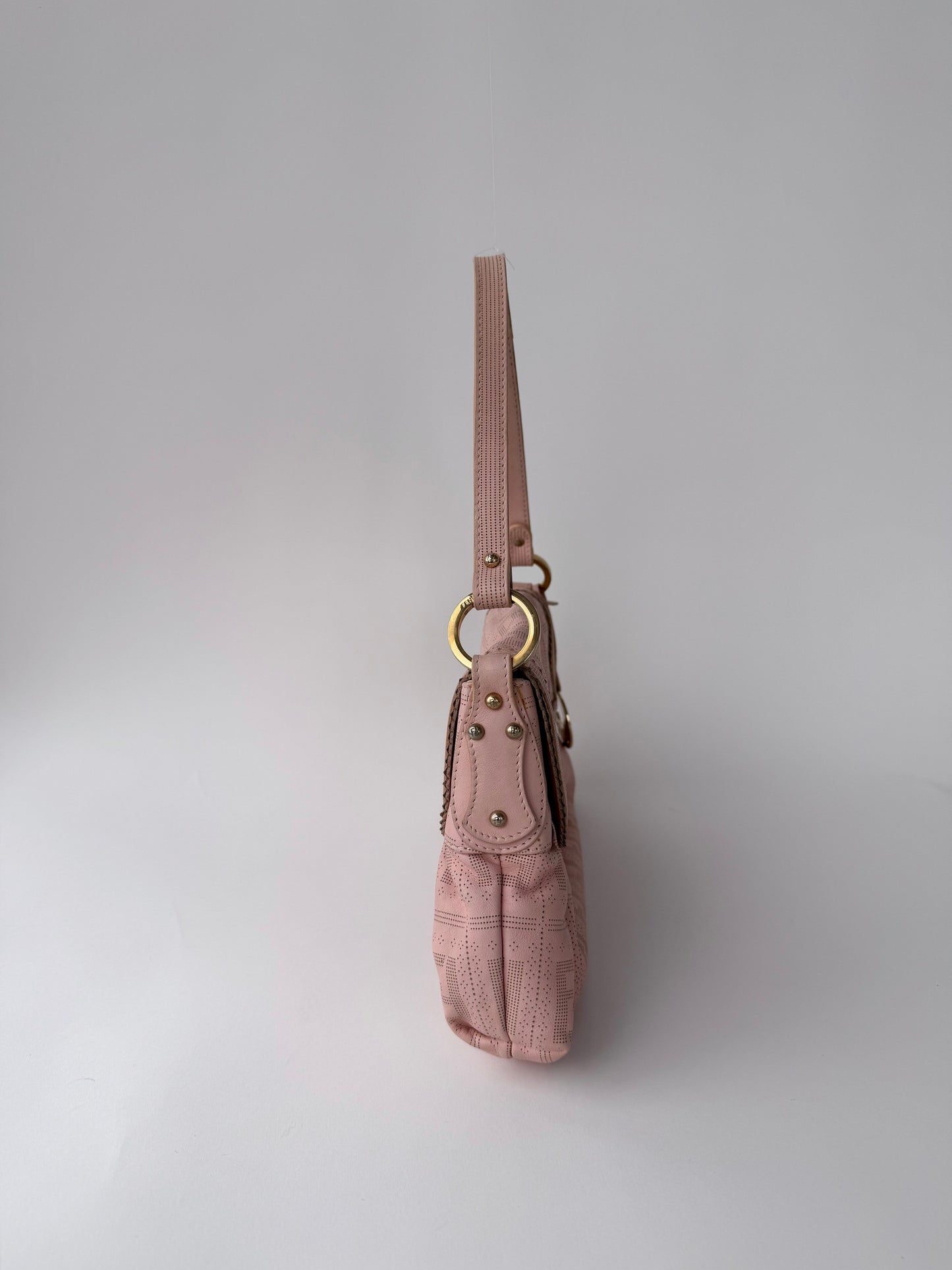 Fendi Perforated Chef Bag Pink