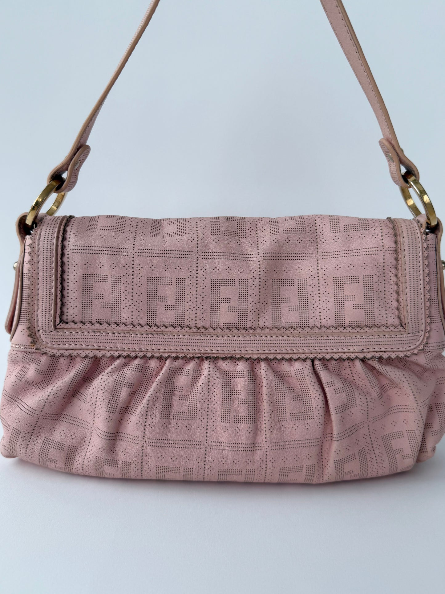 Fendi Perforated Chef Bag Pink